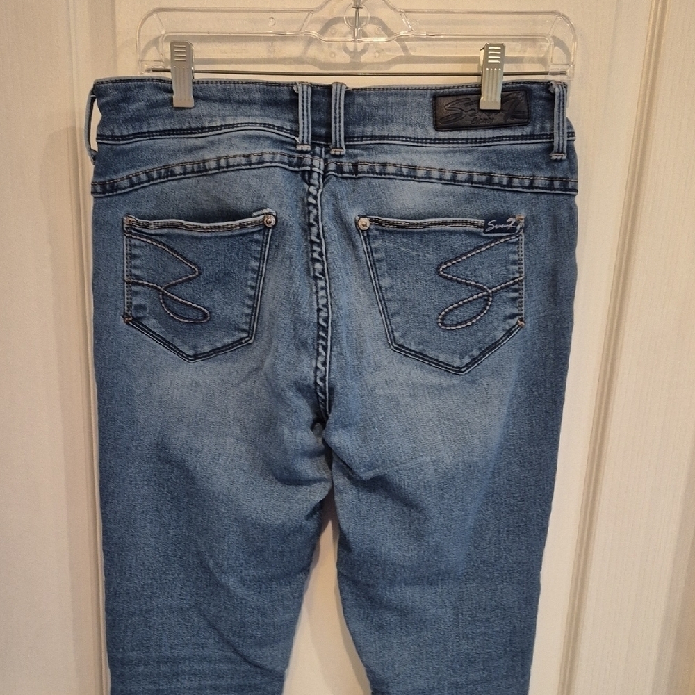 Seven7 Women's Light Blue Skinny Jeans - Picture 5 of 11
